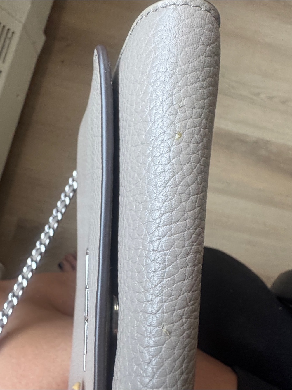 Tory Burch Taupe Leather Crossbody Bag - Picture 10 of 13